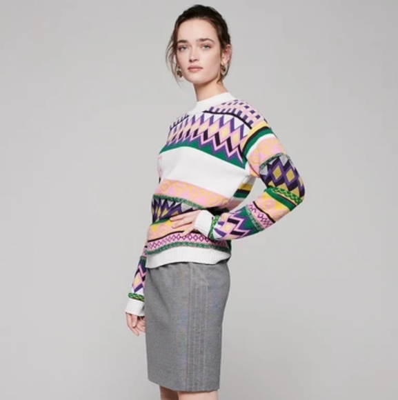 Escada Sport Milano Jersey Skirt Dark Diamond Gray Casual NEW - Picture 1 of 8